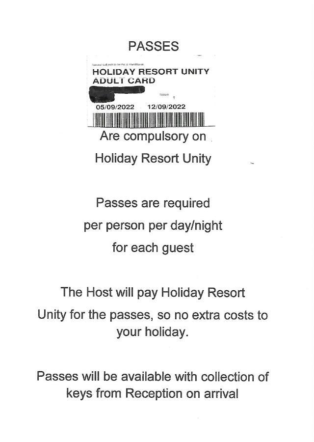 95 Holiday Resort Unity 3 Bed Passes Included Brean Exteriér fotografie