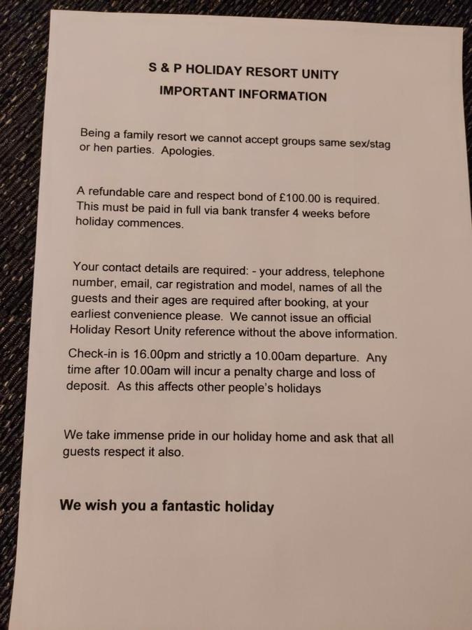 95 Holiday Resort Unity 3 Bed Passes Included Brean Exteriér fotografie